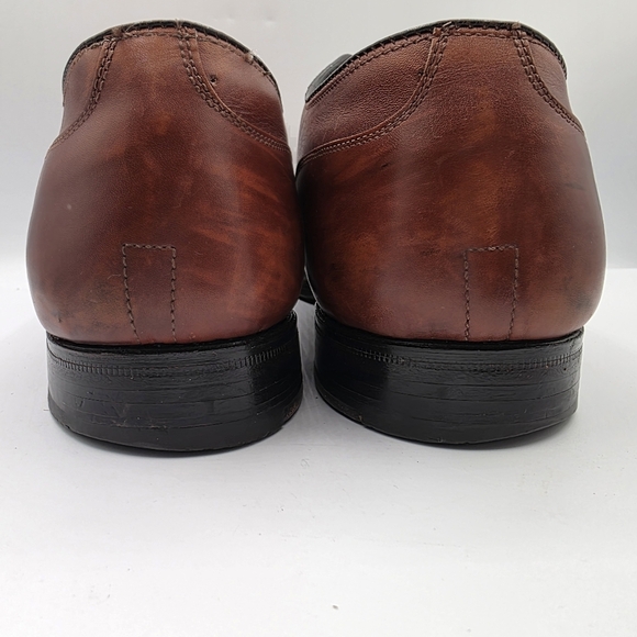 Mens 972 Alden Straight Tip Blucher Brown Cap Toe Oxford Shoes Size 11.5 Leather main image 6